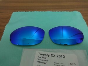 処分価格！★オークリー トゥエンティ XX（2012）用 カスタム偏光レンズ　ICE BLUE Polarized 新品　Oakley TWENTY XX Sunglasses