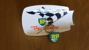 英国１９６０年代　BP STICKER AND KEYRING　ビーピー　ステッカー　キーリング