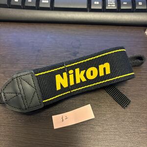 【送料無料・純正】 Nikon ニコン カメラ ストラップ 黄色(イエロー)×黒色(ブラック)　＄2