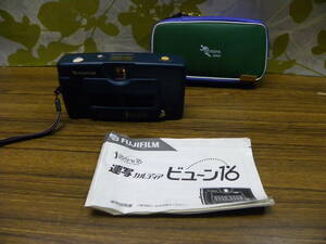 美品 FUJIFILM Byu-N16 RENSHA CARDIA Compact Film Camera コンパクトフィルムカメラ 富士フィルム 連写カルディア ビューン ゴルフ 