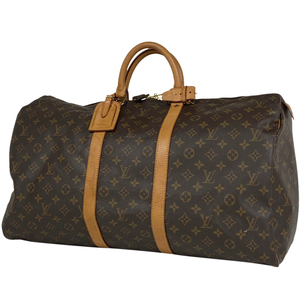 ルイ・ヴィトン Louis Vuitton キーポル 55 ハンドバッグ 旅行 出張 ボストンバッグ モノグラム ブラウン M41424 レディース 【中古】