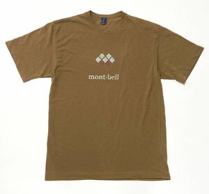 衝撃プライス！【最強アウトドアギア！】【mont-bell モンベル】オリジナルロゴ 半袖Tシャツ【サイズM】ベージュ N-Q43