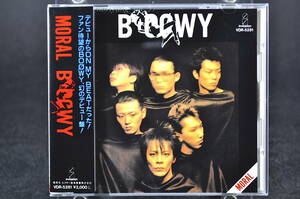 帯付 旧規格盤☆ BOOWY MORAL / ボウイ モラル ■89年盤 CD アルバム ♪IMAGE DOWN,NO N.Y,他 氷室狂介,布袋寅泰 VDR-5281 税表記なし 美盤