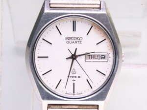 ■♪価格高騰! 資産価値！ ジャンクメンズ ビンテージ 高級超レア！ SEIKO セイコー TYPE2 タイプ2 デイデート クオーツ 7123-7080