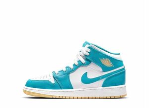 Nike GS Air Jordan 1 Mid "Aqua" 24.5cm DQ8423-400