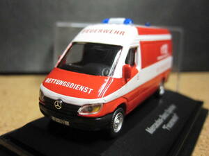 ☆メルセデス・ベンツ・スプリンター救急車☆1/87☆Schuco/シュコー☆美品☆Mercedes-Benz Sprinter "Feuerwehr"☆