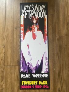 新品 オフィシャル】1996年 ポールウェラー ツアーポスター Paul Weller 76cm×25.5cm(The Jam、スタイルカウンシル、Style Coulcil、oasis