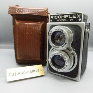 ジャンク RICOHFLEX MODEL IV 6x6 TLR フィルム カメラ 80mm 1:3.5 レンズ 216001