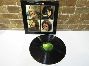 【LP】The Beatles LET IT BE ザ ビートルズ レット イット ビー PCS 7096 レッドアップル レコード 洋楽 ロック【1079mk】