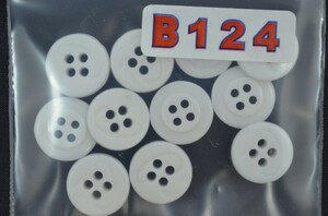B0124★ローリングス★新品★ユニフォーム　ボタン　 ホワイト　ジュニアサイズ　11個セット