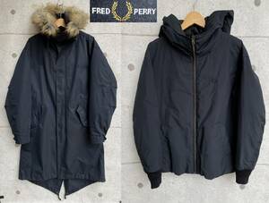 定価49,500円 FRED PERRY フレッドペリー 3Way m-51 フィッシュテイル パーカー ライナー ダウン モッズコート size XS 日本企画 F2607