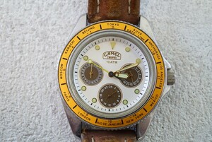 F981 CAMEL TROPHY/キャメルトロフィー クロノグラフ メンズ 腕時計 ブランド アクセサリー クォーツ ヴィンテージ 不動品