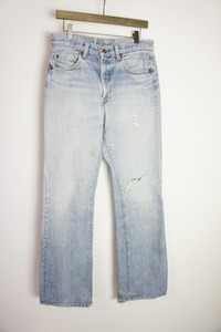 希少70s LEVIS リーバイス 517-0217 デニム パンツ W31 L32 Talon USA製 ボタン裏8 66後期フレア オリジナル ヴィンテージ ビンテージ1030N