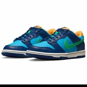 ナイキ ダンク ロー NIKE J DUNK LOW バルチックブルー/ディープロイヤル/レーザーオレンジ DV1693-401サイズ23.5㎝