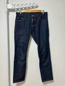 美品☆[DSQUARED2] 17SS SLIM JEAN ストレッチスリム インディゴデニムパンツ 48 イタリア製 S74LB0110 ディースクエアード