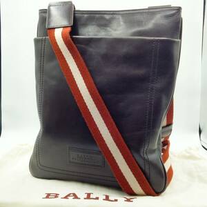 【1円　超おしゃれ】BALLY バリー トレスポ ショルダーバッグ メンズ ビジネス ボディ レザー 本革 ロゴ ブラウン 斜め掛け 大容量■19