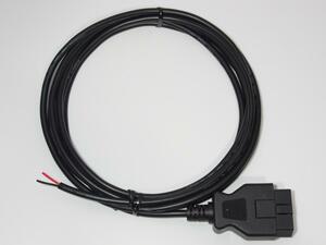 【未使用】 OBD II 電源取出しケーブル　3m　OBD II コネクターから+12Vを取り出す