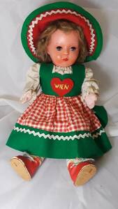 German or Austrian Doll Melitta Wien Circa 1950