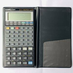 CASIO カシオ 関数電卓 DOT MATRIX LCD fx-4500PA 計算機 カバー付き 中古 動作確認済み 現状品 当時物 昭和レトロ ヴィンテージ オールド