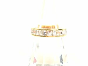 スワロフスキー　SWAROVSKI　クリスタル　リング　指輪　サイズ13号　ゴールドカラー　YAS-9015