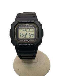 CASIO◆ソーラー腕時計・G-SHOCK/デジタル/ラバー/BLK/BLK/SS