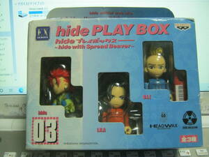 hide with Spread Beaver / hide PLAY BOX 03 箱入フィギュア3体 I.N.A. D.I.E. X JAPAN エックス ZILCH LEMONED EXTASY RECORDS HEADWAX