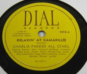 ** Charlie Parker 78rpm ** The Charlie Parker All-Stars / The Mad Monks Relaxin