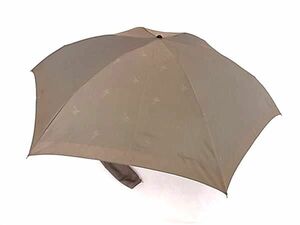 1円 Burberrys バーバリーズ 2段折り 折りたたみ傘 折り畳み傘 高級傘 アンブレラ 雨具 カーキ系 AW9590