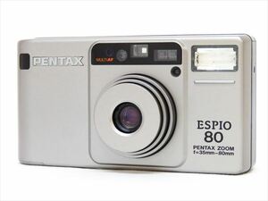 ◆◇PENTAX ペンタックス ESPIO 80 エスピオ80 ZOOM 35mm-80mm シルバー コンパクトフィルムカメラ 通電確認済◇◆
