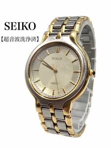 ●超美品●超高級●SEIKO●セイコー●ドルチェ●ブランド●ゴールド●腕時計●小物●8N41-6100●メンズ●レディース●お洒落●GA042