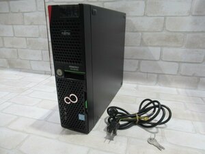 ▲Ω 新TTPC 0929m 保証有 富士通【 PRIMERGY TX1320 M3 】【 Xeon E3-1220 v6 3.0GHz / 600GB SAS 2.5インチ×3 / 16.0GB / OS 無 】鍵付