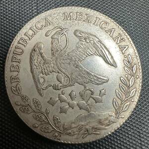 古錢　メキシコ　1884年 大型コイン　A9 大型銀貨 貿易銀 重さ26.7g