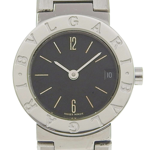 BVLGARI ブルガリ ブルガリブルガリ BB23SS 腕時計 クオーツ アナログ表示 レディース 黒文字盤【I220823016】中古