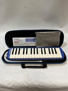 u51117 中古　SUZUKI スズキ 鍵盤ハーモニカ メロディオン アルト 32鍵 ブルー FA-32B 軽量本体