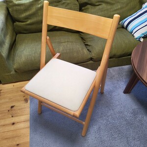 無印良品　折りたたみ木製チェア　むじるし　椅子