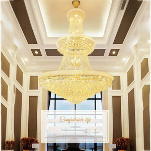 JP12 001★水晶照明★ 高級 シャンデリア照明 クリスタルシャンデリア リビングルーム ホテルのスープルームの照明