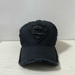 【新品同様】【エストネーション別注 】YOSHINORIKOTAKE LUXURY ヨシノリコタケ メッシュキャップ　ブラック　黒　スーパーマン　444 帽子