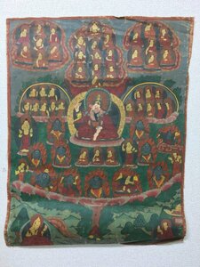 タンカ　500x650mm　　　　　　　肉筆画　チベット　マクリ　仏画　曼荼羅　中国画　密教　仏教美術