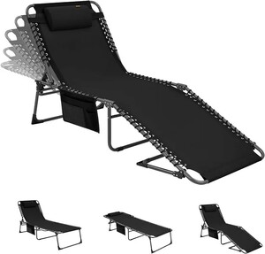 コット 簡易ベッド サマーベッド ビーチチェア 折りたたみ式 リクライニング 5段階調節 ３way利用可能 キャンプ アウトドア 190x59x37cm