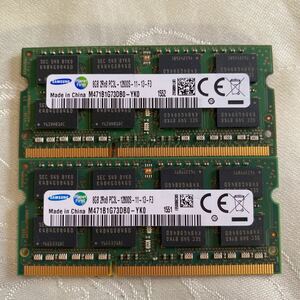 SAMSUNG DDR3 1600 1RX8 PC3 12800 8GBX2枚セット(16GB)④