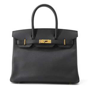 エルメス バーキン30 ブラック/ゴールド金具 ヴォーエプソン D刻印 HERMES Birkin 黒 【安心保証】