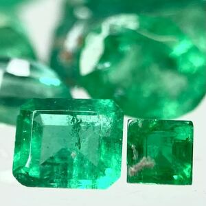 600「天然エメラルドおまとめ」m 約25ct ルース 裸石 宝石 ジュエリー jewelry emerald beryl ベリル 緑玉 