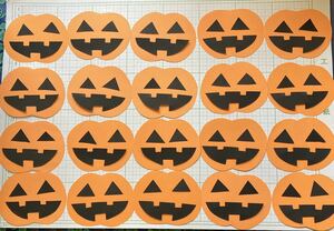 04 画用紙 ハロウィン かぼちゃ 作成キット カボチャ