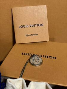 美品■ルイヴィトン■ネックレス■M62485 M■シルバー■LOUIS VUITTON■箱付き■巾着袋■冊子