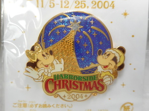 東京ディズニーシー　ハーバーサイド　クリスマス　非売品　ピンバッジ　TDS　ミッキー　ミニーちゃん