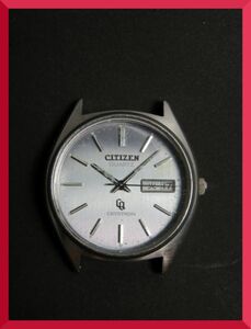シチズン CITIZEN クォーツ 3針 デイデイト 4-730968 男性用 メンズ 腕時計 V472 稼働品