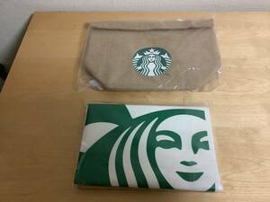 新品未使用　STARBUCKS スターバックス2021福袋　ジュートランチバッグ　スタバ　ピクニックシート　2点セット