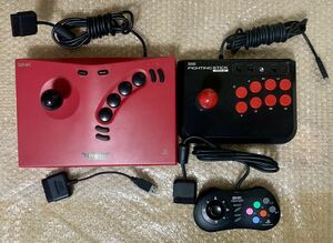 【動作未確認】格闘ゲーム用コントローラーまとめて3個セットHORI FIGHTING STICK mini3 ・SNK NEOGEO PAD2 ・NEOGEO STICK2 餓狼 限定版