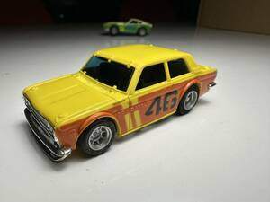 AURORA AFX MAGNA-SONIC☆BRE-510 DATSUN（Yellow/Orange）V８サウンド☆HOスロットカー