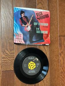 Rick Springfield, Bop ‘Til You Drop / Taxi Dancing, 7" 45rpm, バイナル Vtg Vintage 海外 即決